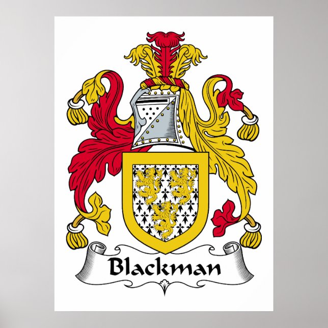 Affiches Blackman Family Crest (Devant)