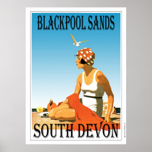 Affiches Blackpool Sands, South Devon