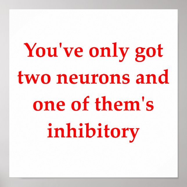 Affiches blague de biologie (Devant)