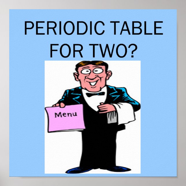 Affiches blague de chimie (Devant)