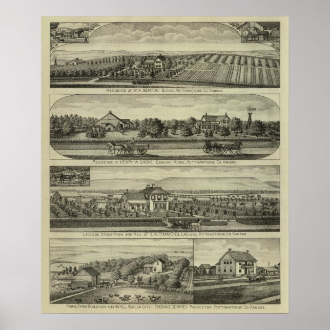Affiches Blaine, Kansas (Devant)
