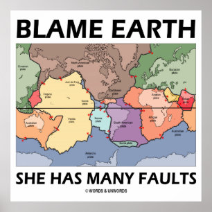 Affiches Blame Earth She Has Many Faults