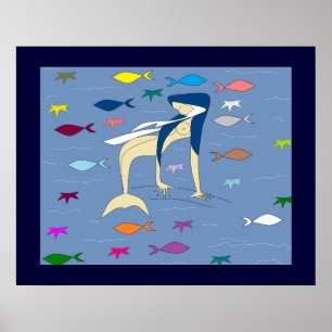 AFFICHES BLESSEE VIRGIN MERMAID