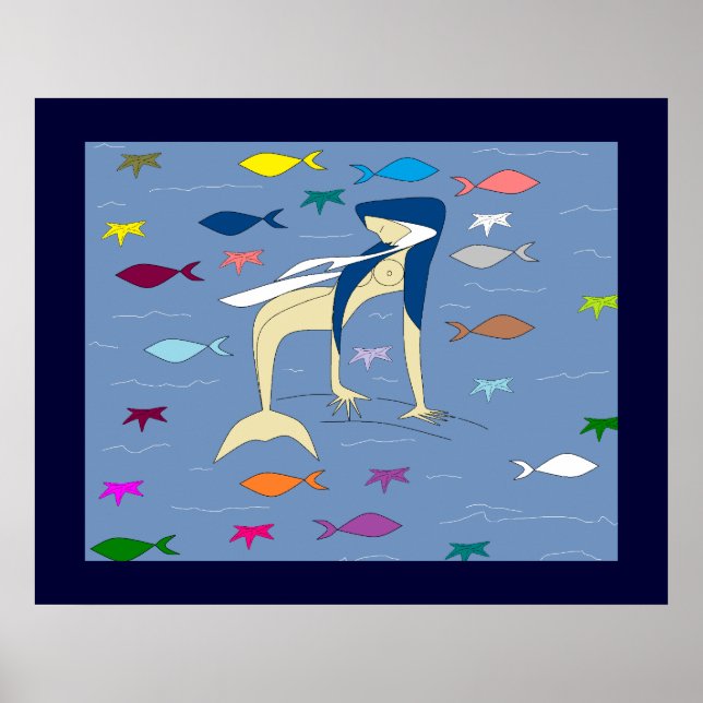 AFFICHES BLESSEE VIRGIN MERMAID (Devant)