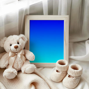 Affiches Bleu à dégradé Aqua