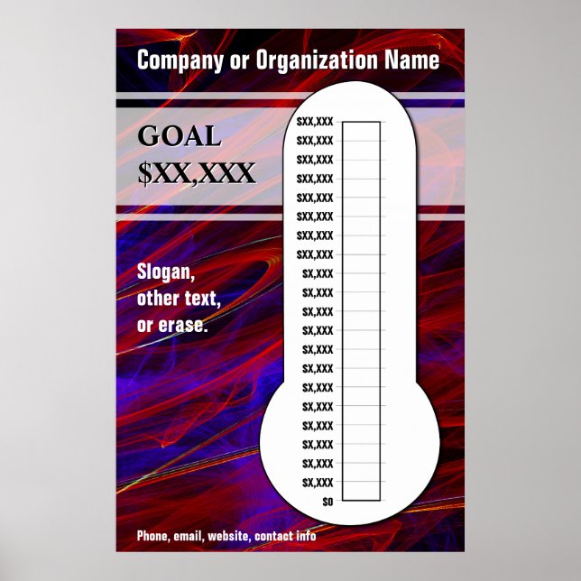 Affiches Bleu coloré et graphique Magenta (Devant)