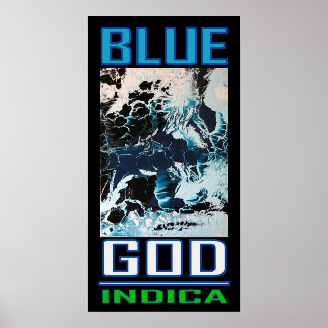 AFFICHES BLEU DIEU INDICA (Devant)