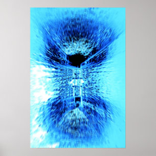 Affiches Bleu glacé