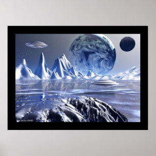 Affiches Bleu glace