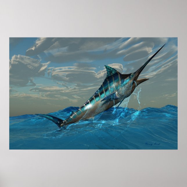 Affiches Bleu Marlin (Devant)