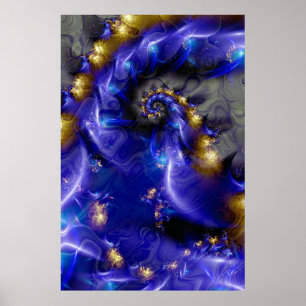 Affiches Bleu profond.