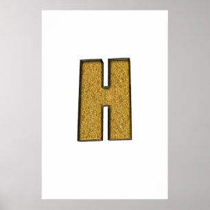 Affiches Bling Gold H