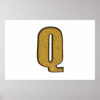 Affiches Bling Gold Q
