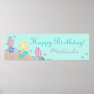 Affiches Blonde de la petite sirène