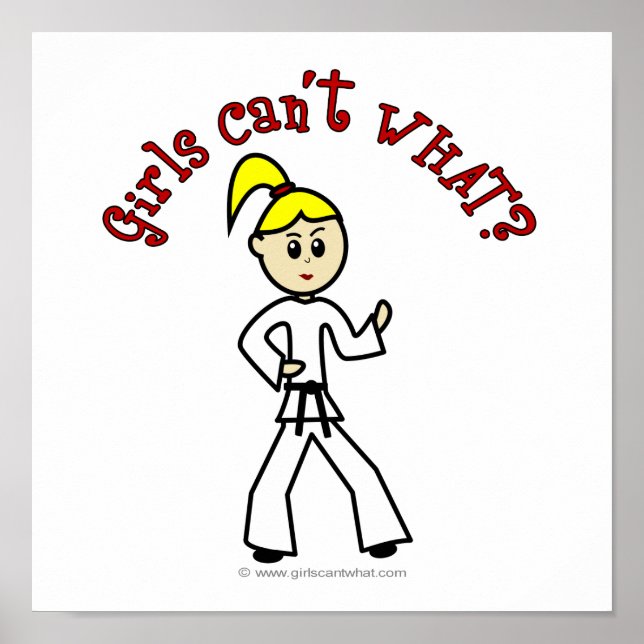 Affiches Blonde Karate Girl (Devant)