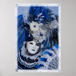Affiches Blue Carnival Costume, Venice