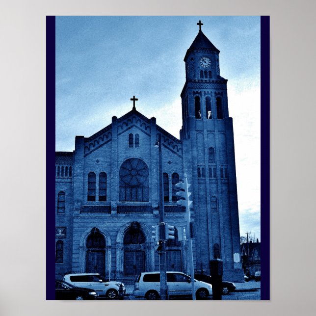 Affiches Blue Church (Devant)
