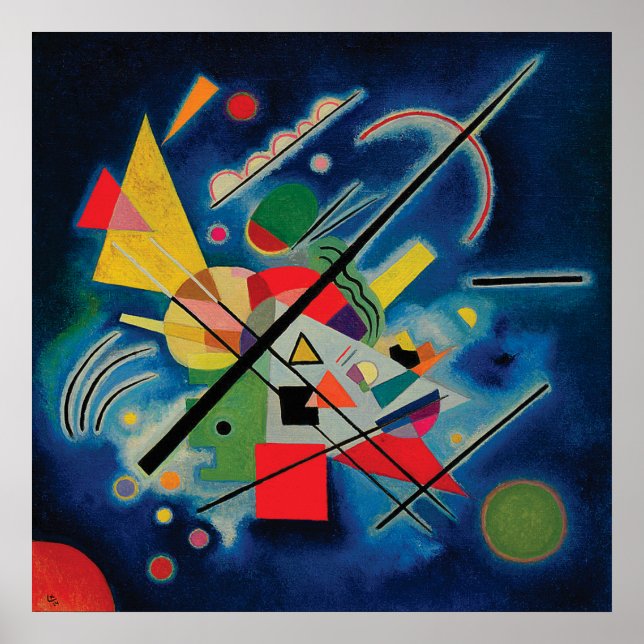Affiches Blue Painting by Wassily Kandinsky (Devant)