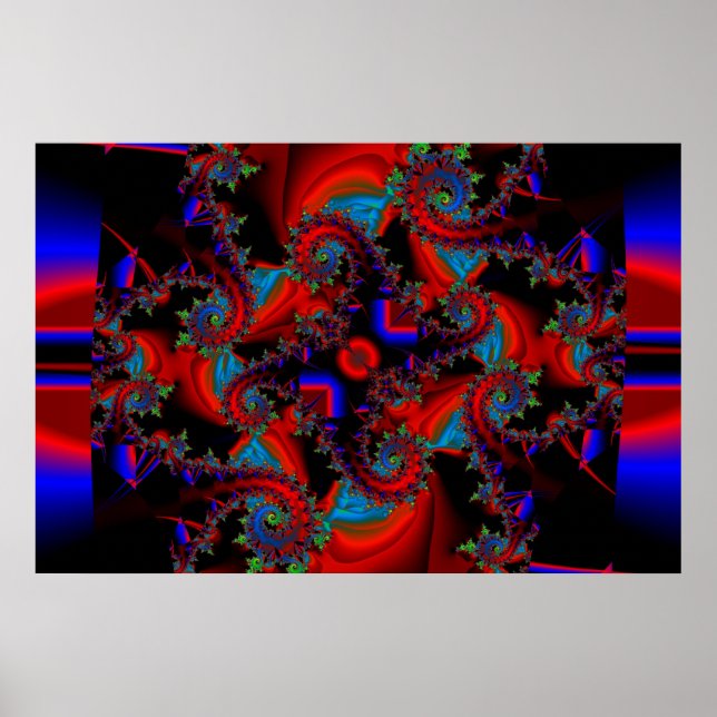 Affiches Blue Red et Green font bataille (Devant)