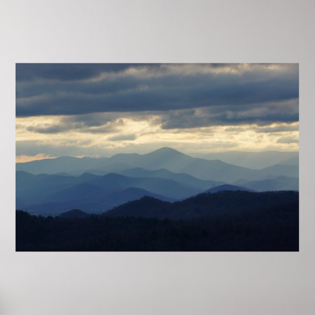 Affiches Blue Ridge Mountains (Devant)