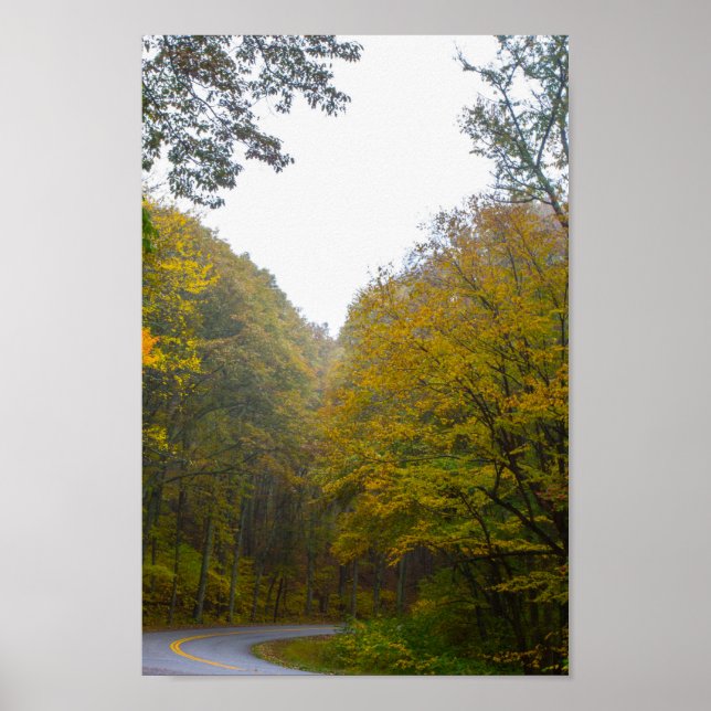 Affiches Blue Ridge Parkway à Fall, Virginie (Devant)