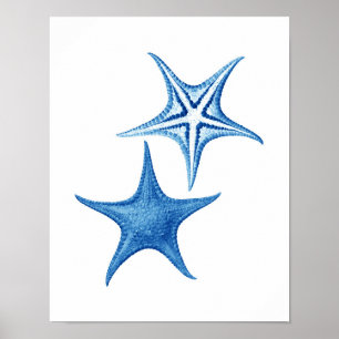 Affiches Blue Starfish no.3 beach wall decor