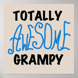 Affiches Blue Totalement génial Tshirts et cadeaux Grampy