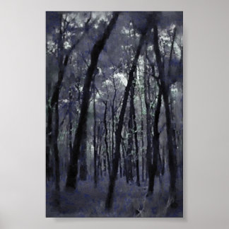 Affiches Blue Trees