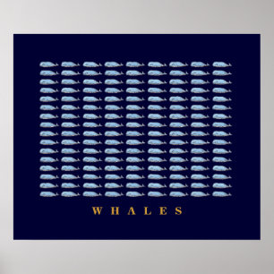 Affiches blue whales décor walls
