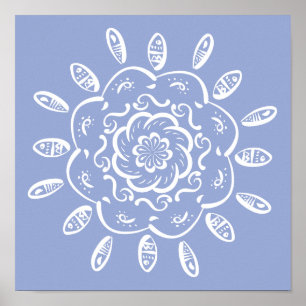 Affiches Blueberry Mandala