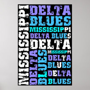 AFFICHES BLUES DELTA MISSISSIPPI