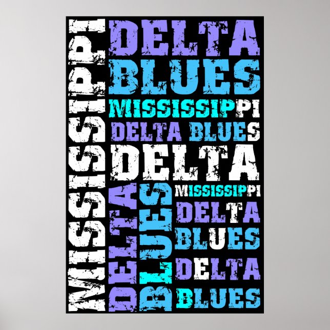 AFFICHES BLUES DELTA MISSISSIPPI (Devant)