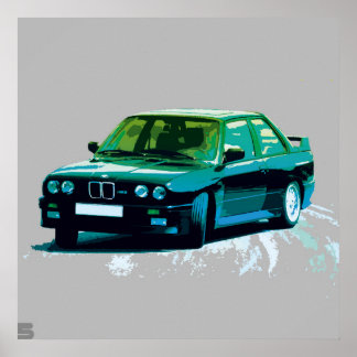AFFICHES BMW M3 E30