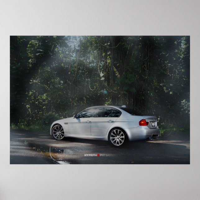 Affiches BMW M3 E90 dans la masse (Devant)