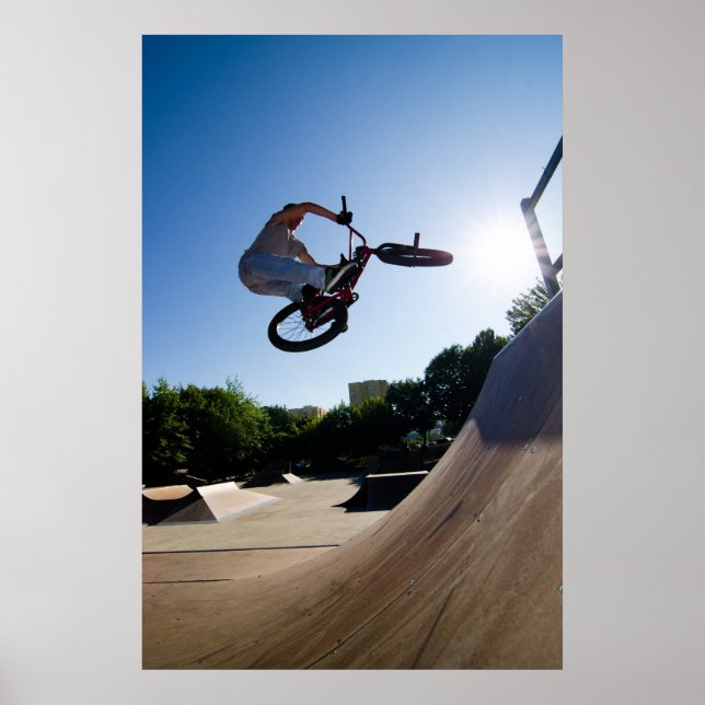 Affiches BMX Bike Stunt bar spin (Devant)