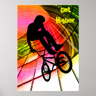 Affiches BMX en lignes et cercles