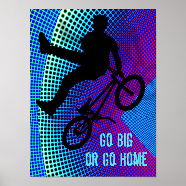 Affiches BMX Fractal Movie Marquee Go Big Go Home (Devant)