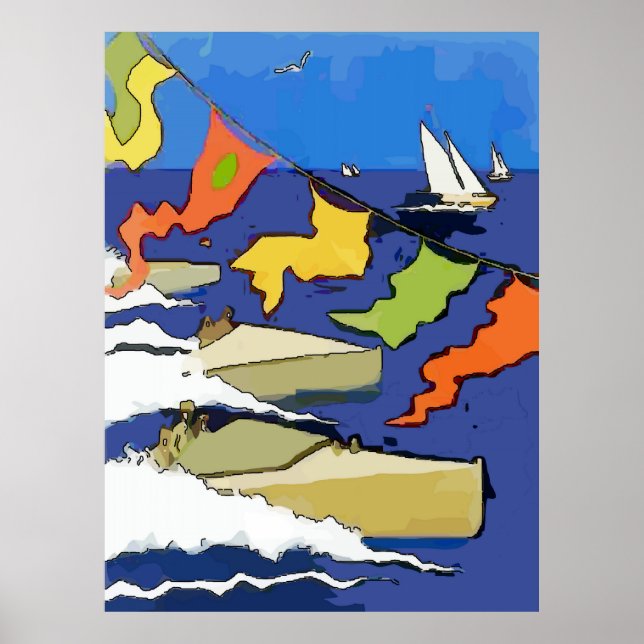 Affiches Boat Regatta, Lake Pontchartrain (Devant)