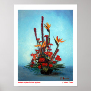 Affiches Bodegón de flores/Nature morte des fleurs