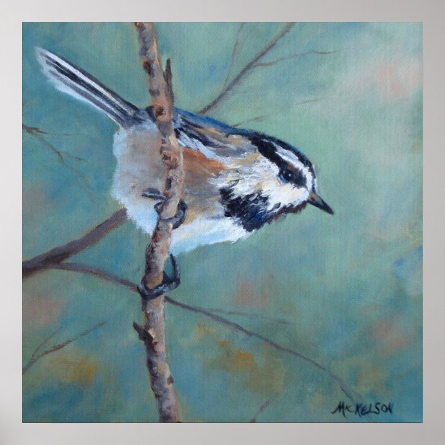 Affiches Boeuf d'art en chickadee Imprimer (Devant)