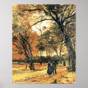 Affiches Bois de Boulogne Personnes Marcher Van Gogh Art