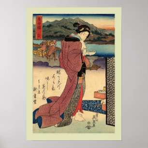 Affiches Bois de graveur japonais