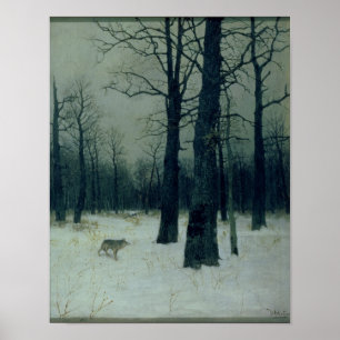 Affiches Bois en hiver, 1885