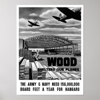 Affiches Bois Nos plans — 2ÈME GUERRE MONDIALE