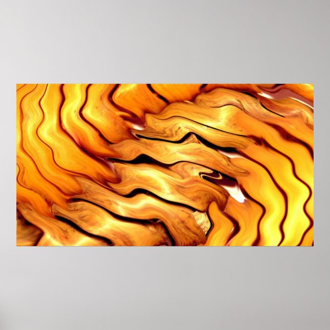 Affiches Bois torse jaune (Devant)