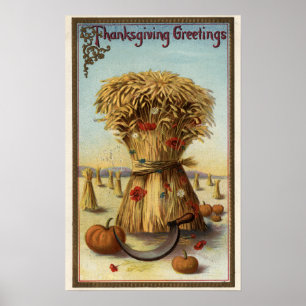 Affiches Boisseau de foin et de faux