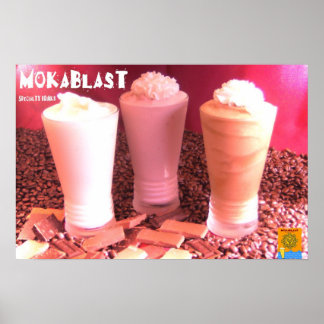 Affiches Boissons Mokablast Blended