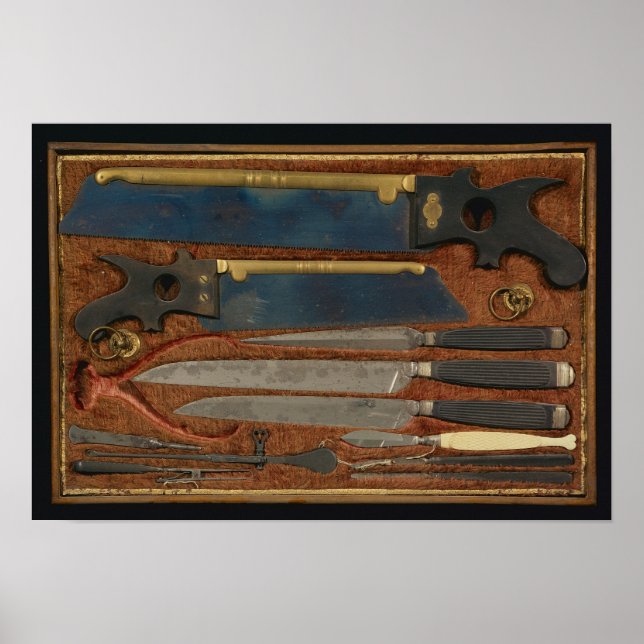 Affiches Boîte d'instruments anatomiques (Devant)
