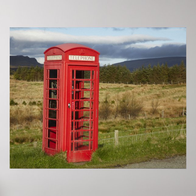Affiches Boîte téléphonique publique, Ellishadder, près de  (Devant)