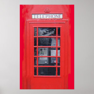 Affiches Boîte téléphonique rouge Londres